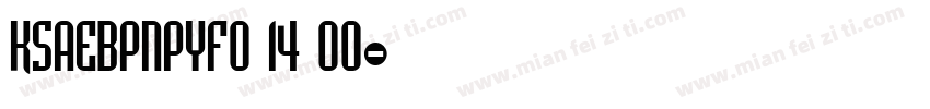 KSAEBPNPYF0 14 00字体转换